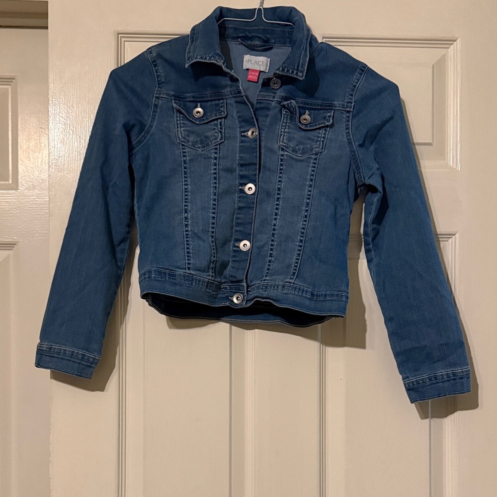 The Children's Place Dark Blue Denim Jacket for Kids